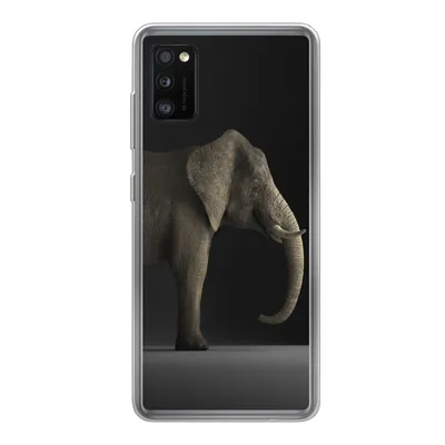 Produktbild von MuchoWow® Handyhülle Schutzhülle Hülle für Samsung Galaxy A41 Elefant - Tiere - Licht Silikon Softcase Handy Hülle - Mobiltelefon