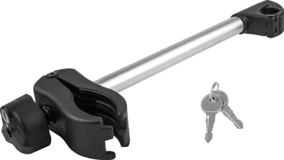 Obrázok produktu pre Uzamykateľný držiak rámu - U-ramenná rúrka - 31 cm - čierna