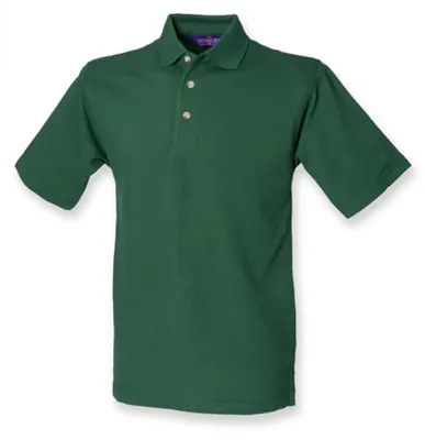Produktbild von Henbury H100 | Herren Classic Baumwolle Piqué Polo Shirt - Farbe: Bottle - Größe: XXL