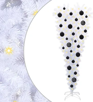 Imagen del producto de vidaXL Árbol de Navidad artificial, blanco, 120 cm, de PVC y acero