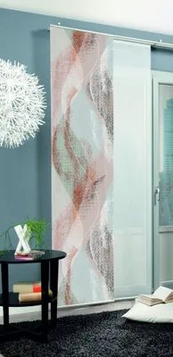 Zdjęcie produktu dla Strona główna Pomysły na mieszkanie Zasłona przesuwna Tkanina dekoracyjna Nadruk cyfrowy „Torre” 245 x 60 cm Miedź