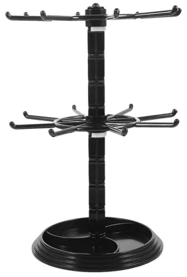 Obrázek produktu pro Stojan na šperky, otočný - Organizér na šperky - Věšák na náhrdelníky - Držák na klíčenky - Dekorativní stojan ve tvaru stromu - Minimalistický design - Držák na šperky
