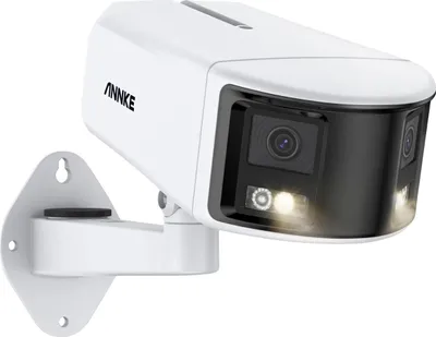 Image de Caméra de surveillance PoE, Résolution 8MP, Objectif 2,8mm, Configuration double objectif, IP/réseau câblé, Pour l'extérieur