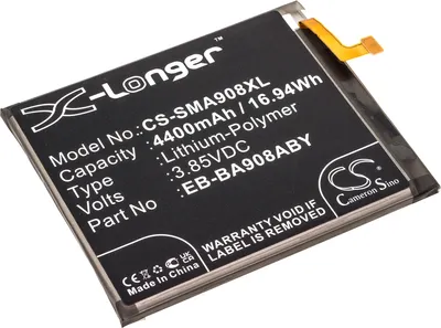 Produktbild von TECHTEK Akku Kompatibel mit [Samsung] Galaxy A90 5G, SM-A908, SM-A9080, SM-A908B, SM-A908F, SM-A908N Ersetzt EB-BA908ABY, für GH82-21089A