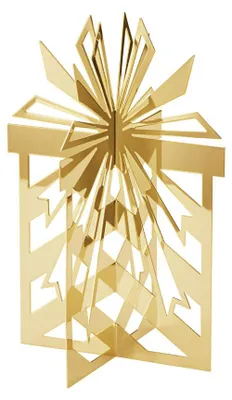 Immagine prodotto di Georg Jensen - Decorazione da tavola Regalo 2025, altezza: 14 cm, placcata in oro