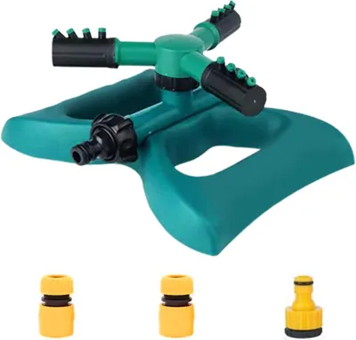 Image de Arroseur pour jardin - Irrigation de pelouse - Arrosage des plantes - Rotation à 360 degrés - 22 x 20 x 10 cm