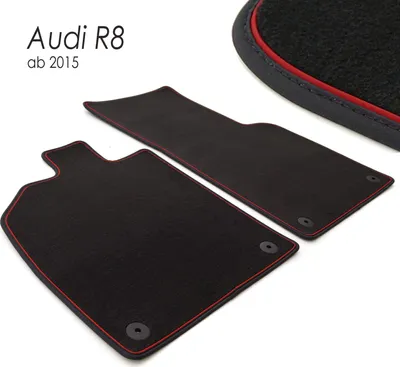Produktbild von Fußmatten für Audi R8 V10 GT (ab 2015) Original Qualität Velours Automatten 2-teilig