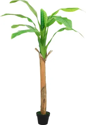 Immagine prodotto di vidaXL Albero di banane artificiale con vaso 180 cm verde