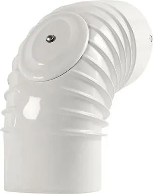 Produktbild von Ofenrohr-Bogen Bertrams 90° Ø 120 mm emailliert weiß mit Türe