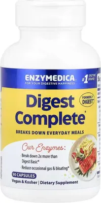 Obrázok produktu pre Enzymedica Digest Complete, tráviace enzýmy, 90 kapsúl
