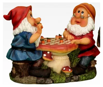 Produktbild von Gartenzwerge beim Dame-Spiel Gartenfigur