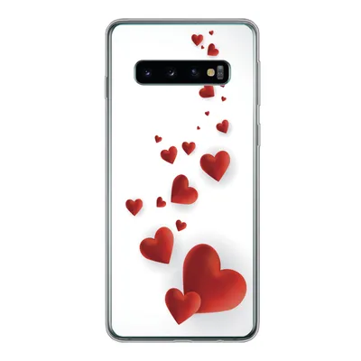 Produktbild von MuchoWow® Handyhülle Schutzhülle Hülle für Samsung Galaxy S10 Eine Illustration eines Pfades der Herzen Silikon Softcase Handy Hülle - Handytasche