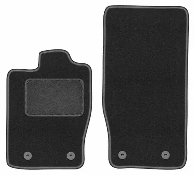 Image de Tapis avant en moquette pour Jaguar XK 2006-2014 (coupé) – 2 pièces, gris graphite, sur mesure – Wielganizator LUX