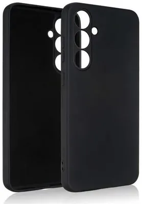 Obrázok produktu pre Čierne silikónové puzdro pre telefón Samsung S24 FE