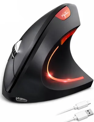 Produktbild von Ergonomische Maus Kabellose Bluetooth Vertikale Maus Optisch Leise RGB ergonomische Maus