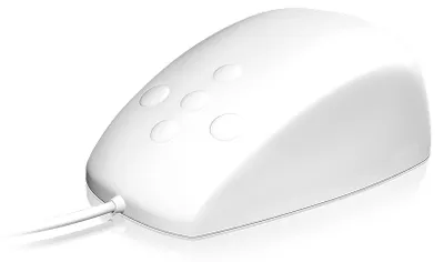 Immagine prodotto di KeySonic KSM-3020M-W - Maus - 5 Tasten - verkabelt - USB - weiß