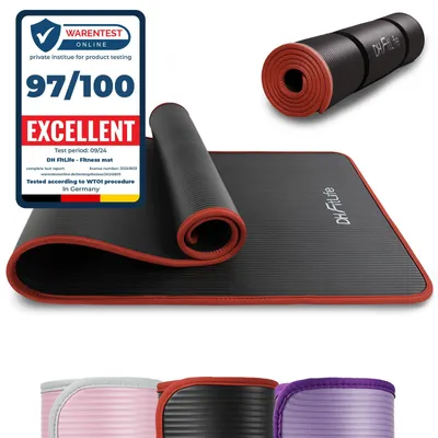 Image de Tapis de sport antidérapant, épais, de 183x61x1 cm, pour un entraînement confortable