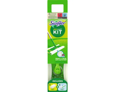 Produktbild von Upratovacia sada Swiffer Sweeper, 1x mop násada, 8x suché utierky, 3x vlhčené utierky