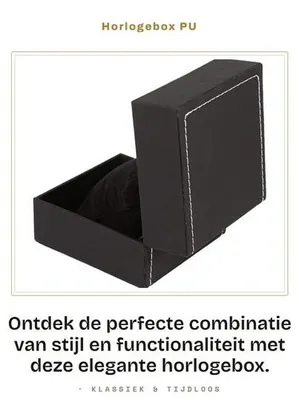 Produktbild von Elegantes Uhrenetui – Uhrenbox – Schmuckkästchen – Aufbewahrungsbox – Multifunktional – Hochwertiges Kunstleder – Schmuckbox