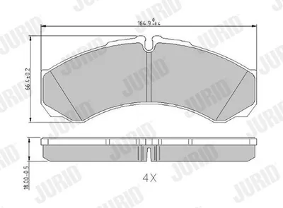 Produktbild von JURID Bremsbeläge Satz Vorne für IVECO DAILY III Pritsche/Fahrgestell 2912114530