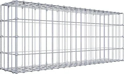 Immagine prodotto di Gabbione 100 cm x 40 cm x 20 cm (L x H x P), maglia 5 cm x 10 cm, anello a C