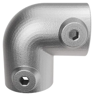 Produktbild von GeZu Impex Rohrverbinder 90° Bogen Ø 42 mm Feuerverzinkt Bogenklemme Möbelrohre