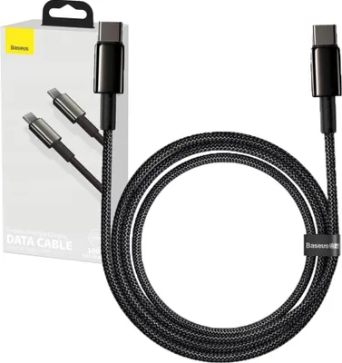 Immagine prodotto di Cavo Usb-C Do Usb-C Baseus Tungsteno Oro, 100W, 2M (Czarny)