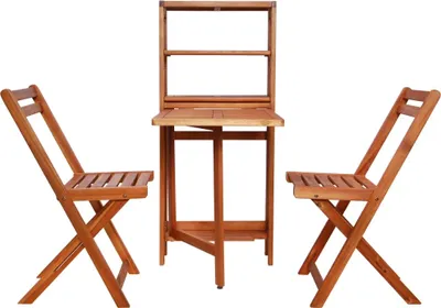 Immagine prodotto di vidaXL Set bistrot 3 pezzi pieghevole in legno massiccio di acacia