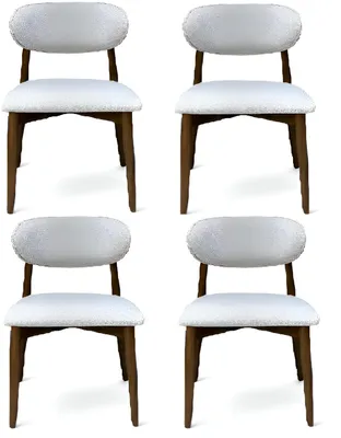 Productafbeelding van Eetkamerstoelen, set van 4, modern design, design keukenstools