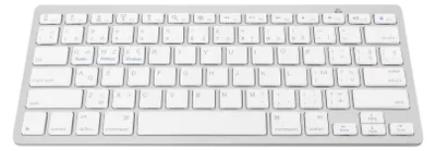 Zdjęcie produktu dla Bezprzewodowa klawiatura Bluetooth AZERTY, czas reakcji 0,2 s - biała