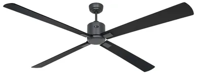 Produktbild von Energiespar Deckenventilator mit Fernbedienung Eco Neo III WiFi 180 cm Basaltgrau Flügel Schwarz / Teak