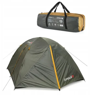Produktbild von Campus Correo Campingzelt 4 Personen 3000 mm Wassersäule Fiberglas Grün