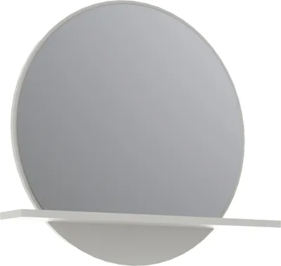 Produktbild von BRESTA Wandspiegel mit Ablage in Lichtgrau, 80 cm hoch und 8 cm breit