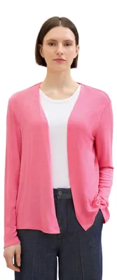 Produktbild von TOM TAILOR Damen Basic Sommer Cardigan , carmine pink, XXS