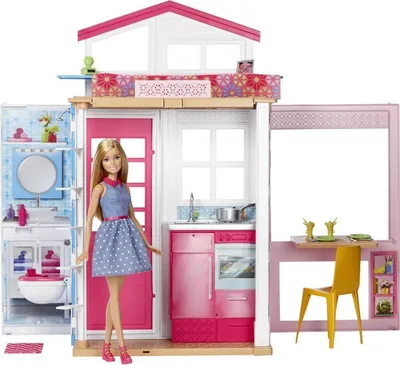 Produktbild von Barbie 2-Etagen Ferienhaus & Puppe