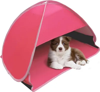 Produktbild von Pop-Up Strand-Sonnenzelt Anti-UV, Winddicht,  80x50x55cm, Rosenrot