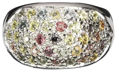 Produktbild von Songea-Ring mit Saphiren, 925er Silber, Ringgröße 22