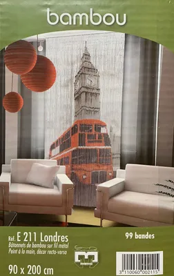 Produktbild von Bambus London TÜRVORHANG Maße 90x200cm