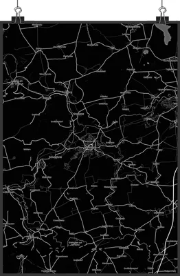 Produktbild von Mr. & Mrs. Panda Bild Naumburg DIN A3 - Geschenk, wanddeko, drucke, Wandbild, Stadt, Kunstdruck, Plakat, Dorf Karte Landkarte Map Stadtplan