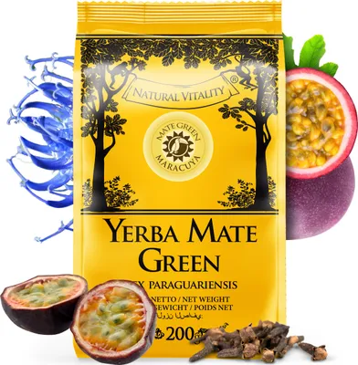 Zdjęcie produktu dla Herbata yerba mate MATE GREEN Maracuya 200g - brazylijska yerba mate z marakują