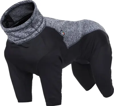 Produktbild von Rukka Pets Fleece-Overall Subrima schwarz, Größe: 25 / Rückenlänge: 26 cm
