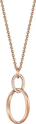 Produktbild von Esprit Damen Kette Collier Edelstahl Rosé Zirkonia ESNL13112C420
