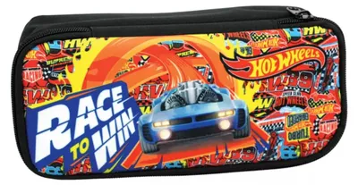 Obrázek produktu pro Hot Wheels, pouzdro na psací potřeby s dvěma přihrádkami, rozměry 23,5 cm