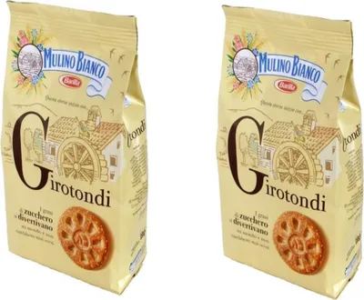 Produktbild von Mulino Bianco: "Girotondi" Shortbread mit Zuckerrohrkörnchen, 350 g, 2 Stück