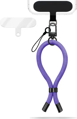 Produktbild von Wristy Edition - Lanyard Universal Handykette - Handgelenk-Schlaufe mit Metall-Karabiner -  Lavendel Lila