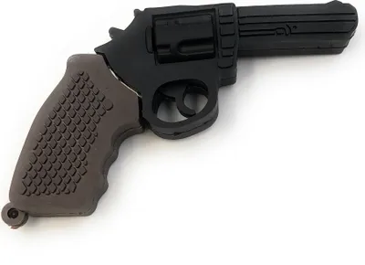 Produktbild von Onwomania Revolver in schwarz Pistole Kolt Funny USB Stick 8 GB USB 2.0