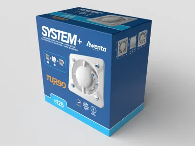 Image de Awenta KWT125CTR : Boîtier de ventilateur turbo, diamètre 125 mm, avec régulation de vitesse