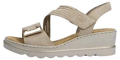 Produktbild von Rieker Sandalen Plat  Sandalen Plat - Beige - Maat 36