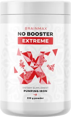 Obrázek produktu pro BrainMax NO Booster Extreme, Arginin, Citrulin, Ornitin, 510 g