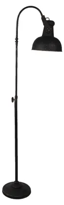 Zdjęcie produktu dla Lampa podłogowa Clayre & Eef 59x27x189 cm czarna żelazo